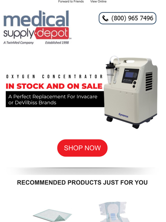 Medical Supply Depot This Dynarex Oxygen Concentrator Is In Stock And
