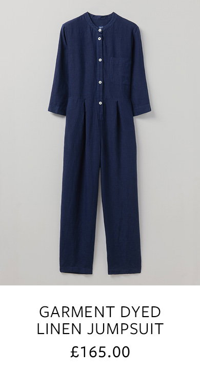 Garment Dyed Linen Jumpsuit
