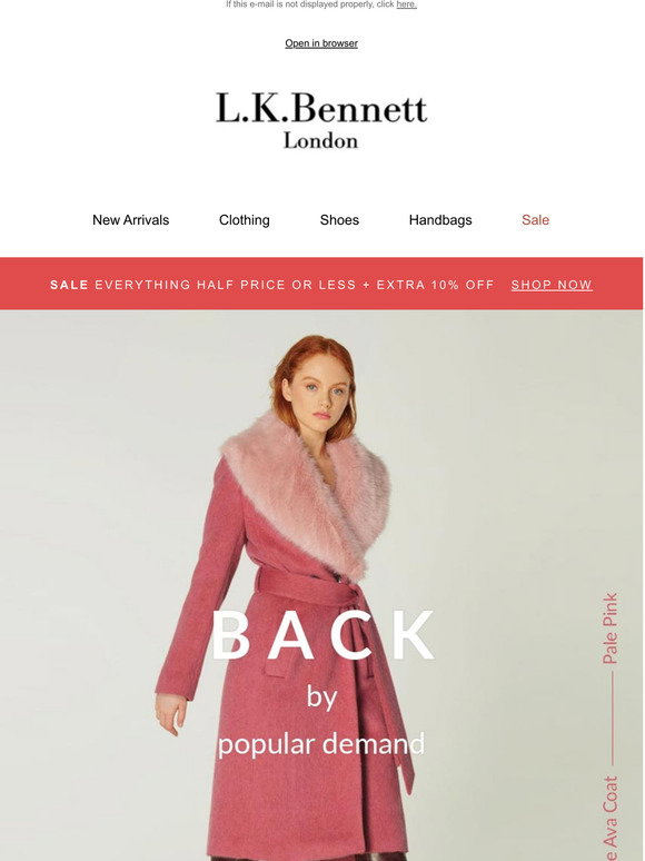 L.K.Bennett: The Ava Coat | Back by 