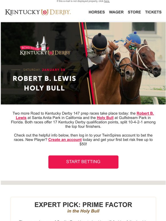 Betting Guide: Robert B. Lewis + Holy Bull