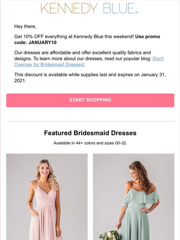 Kennedy Blue: RE: Your Discounts end ...