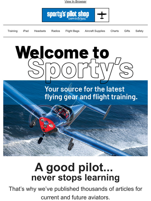 Sporty's Pilot Shop Sharpen Your Flying Skills With Sporty's Milled