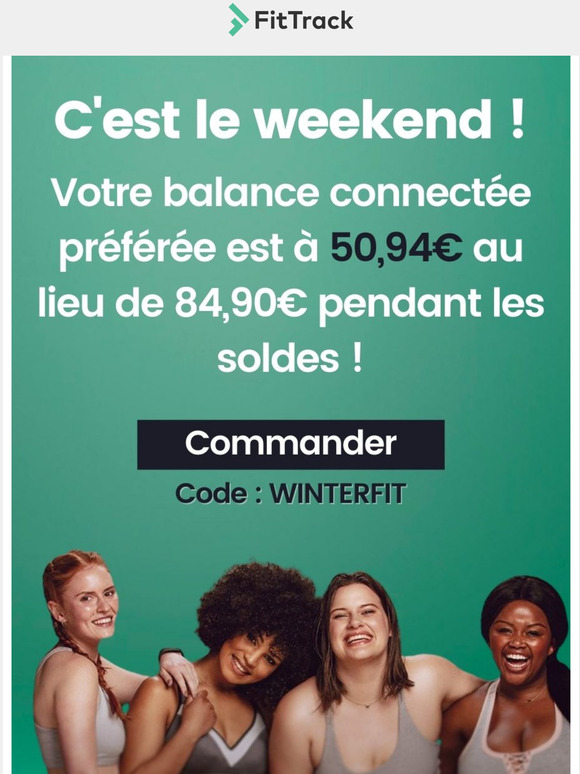 La balance FitTrack à 50,94€ 👇