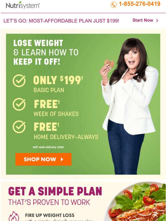 NutriSystem, Inc.: 🎉Weekend Weight Loss Event: Basic Plan Just $199 ...