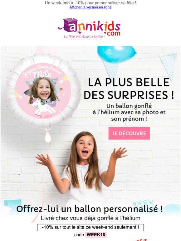 Un ballon hélium avec son prénom ! 🎈
