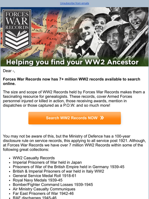 search raf records