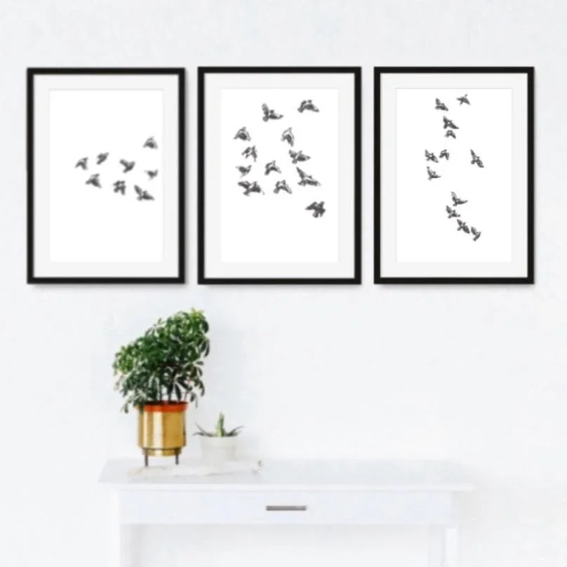 Image of Watercolour Bird Sketches - Set Of 3 Prints