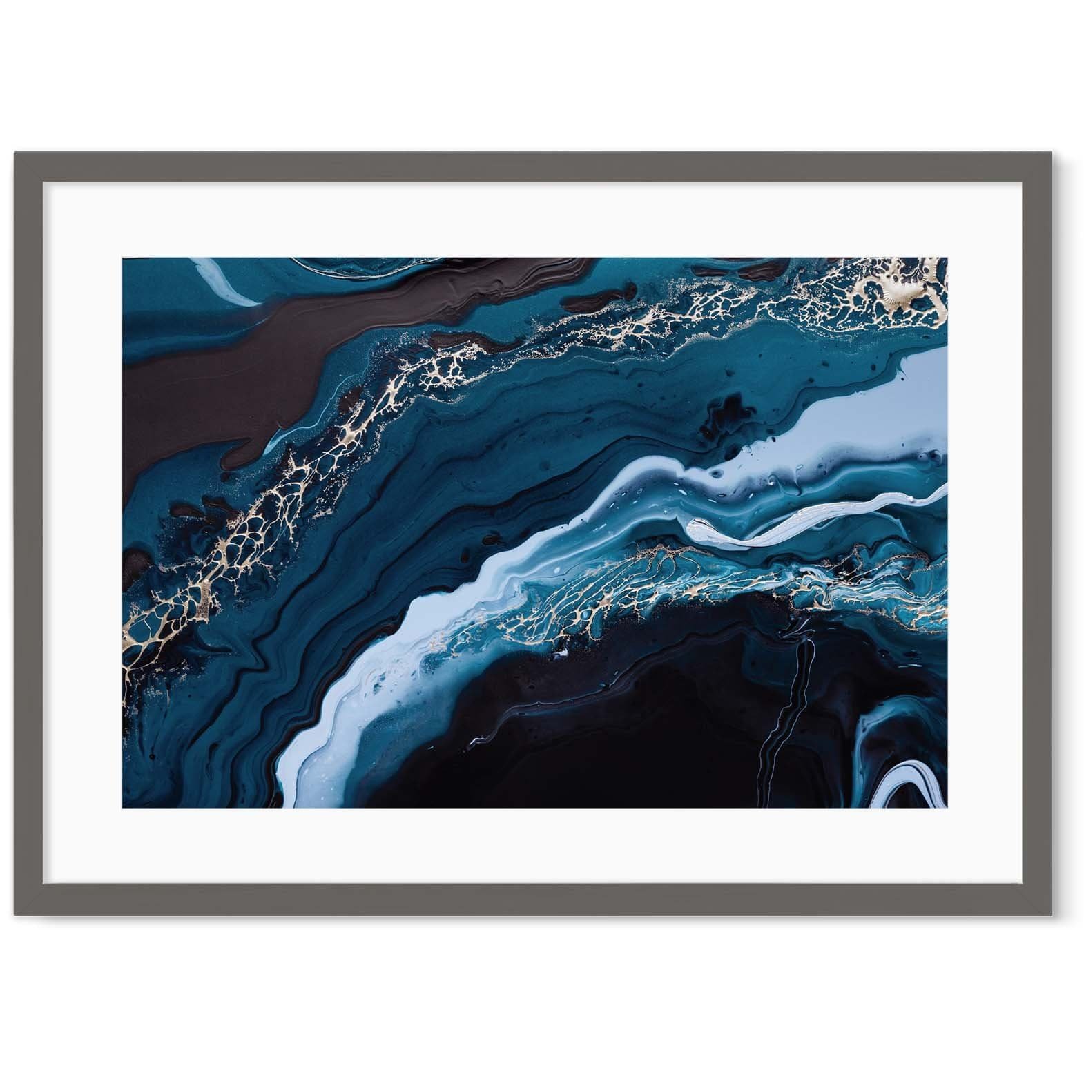 Image of Classic Blue And Gold Art Print