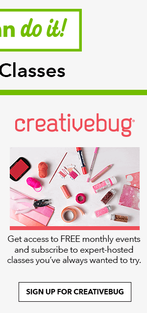 Creativebug. SIGN UP FOR CREATIVEBUG.