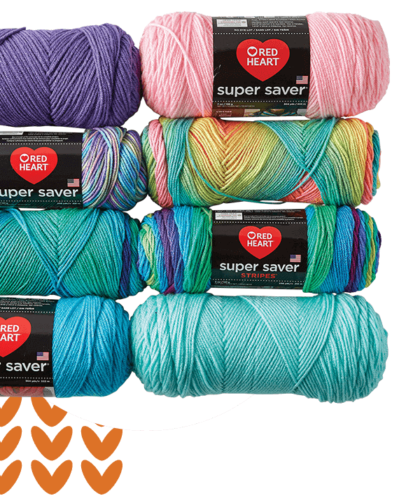 Red Heart Super Saver Yarn.