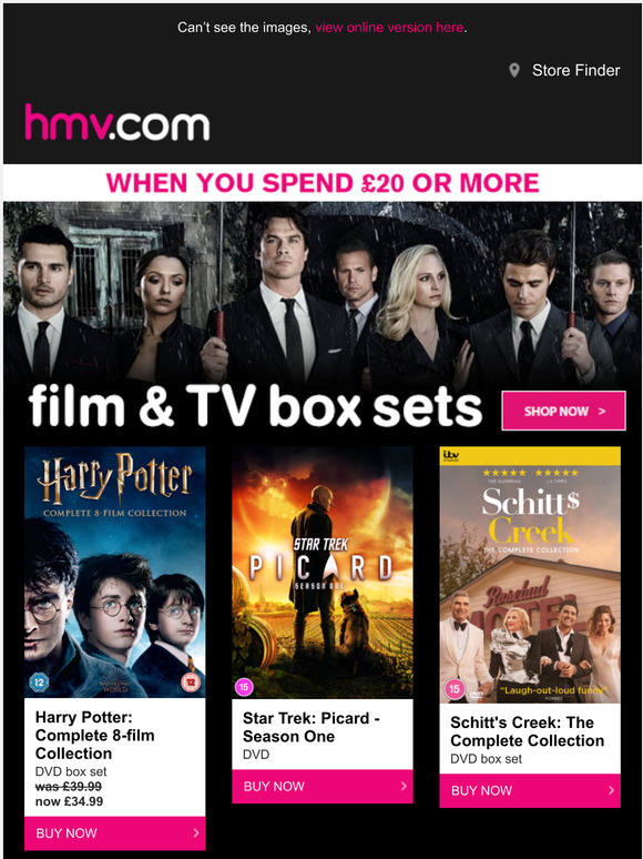 Hmv Ie Time To Binge With Tv Film Box Sets Milled