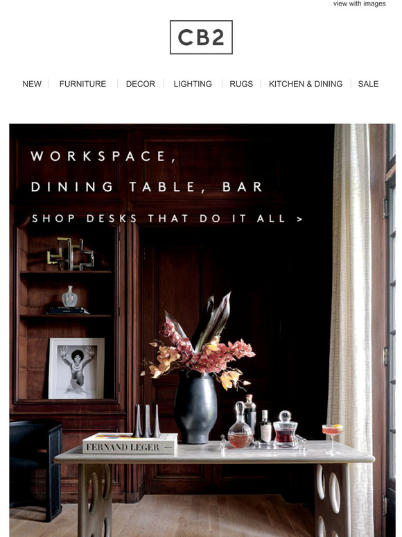 CB2 3 ways to “desk” Milled