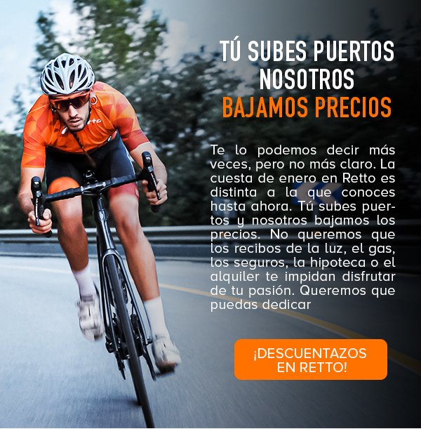 Paleto Narabar error retto.com - Tienda Ciclismo & Running Online: Supera la cuesta de enero con  Retto | Milled