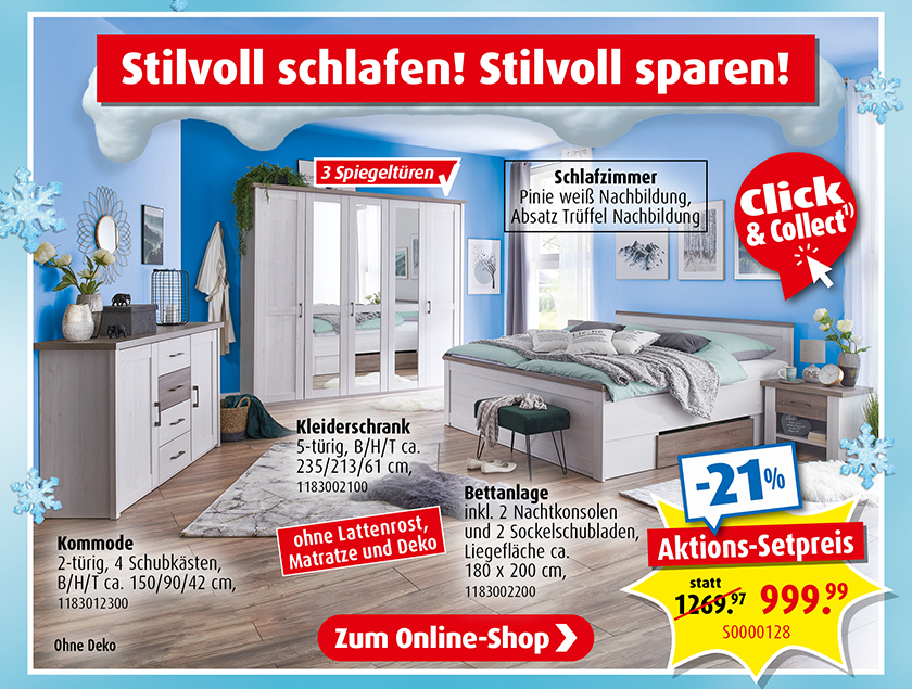ROLLER Möbel online Shop Wochenspecial Die TOP 20 von ROLLER! Milled