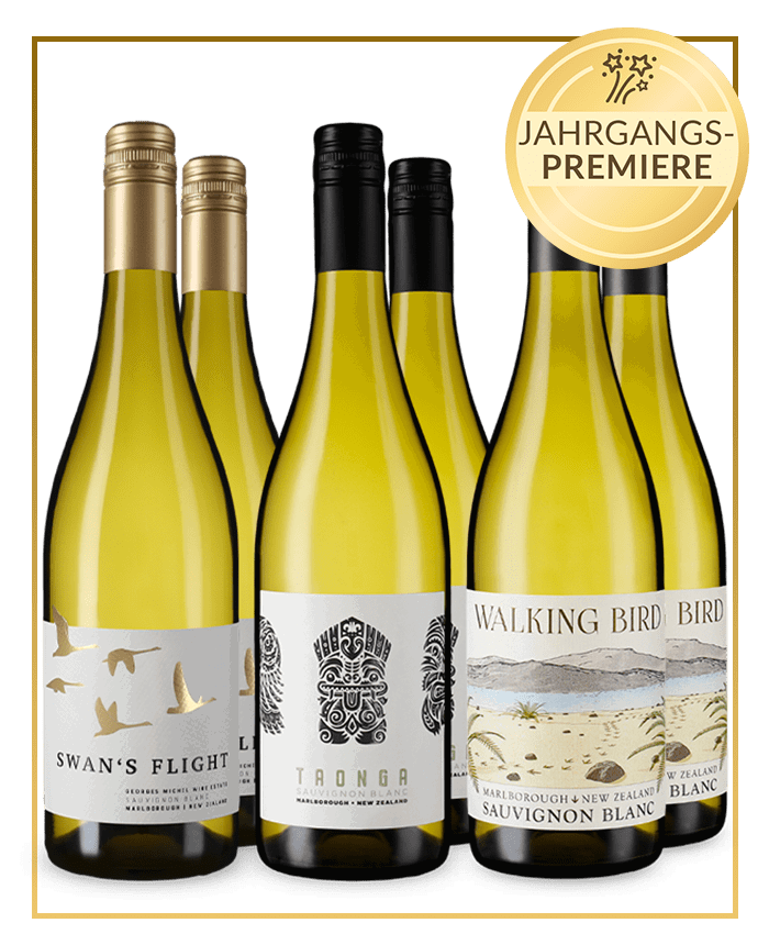 Frischer Wind aus Übersee:  Neuseeländische Sauvignon-Blanc-Empfehlungen in 3x2-Paket