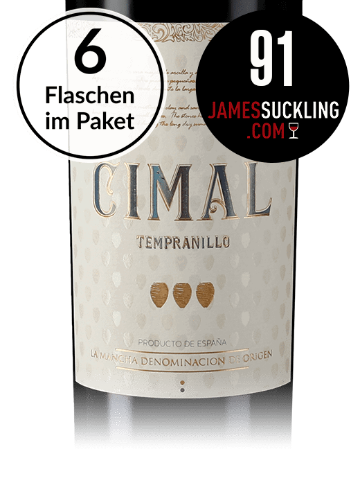 Tempranillo-Prachtstück: Familia Bastida 6 Flaschen Cimal Tempranillo 2017