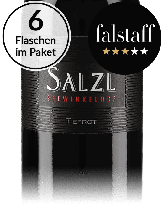 Roter Gaumenschmeichler: Salzl 6 Flaschen Cuvée Tiefrot trocken 2018