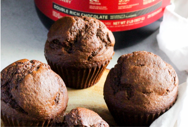 Chocolate Protein Blender Muffins