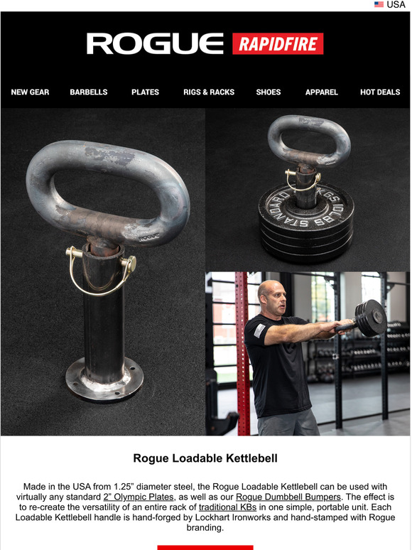 Rogue Fitness Just Launched Rogue Loadable Kettlebell, GORUCK Bullet