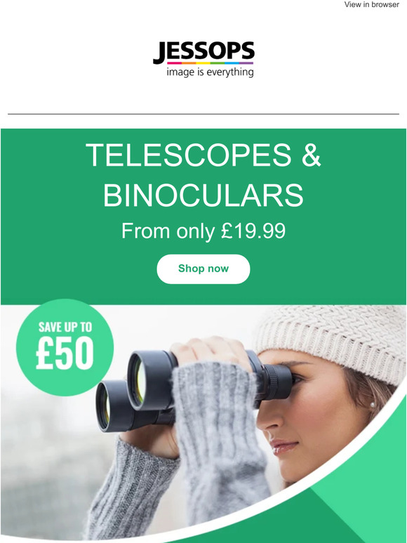 Jessops UK SAVE up to £50 on Telescopes & Binoculars 🔭 Milled
