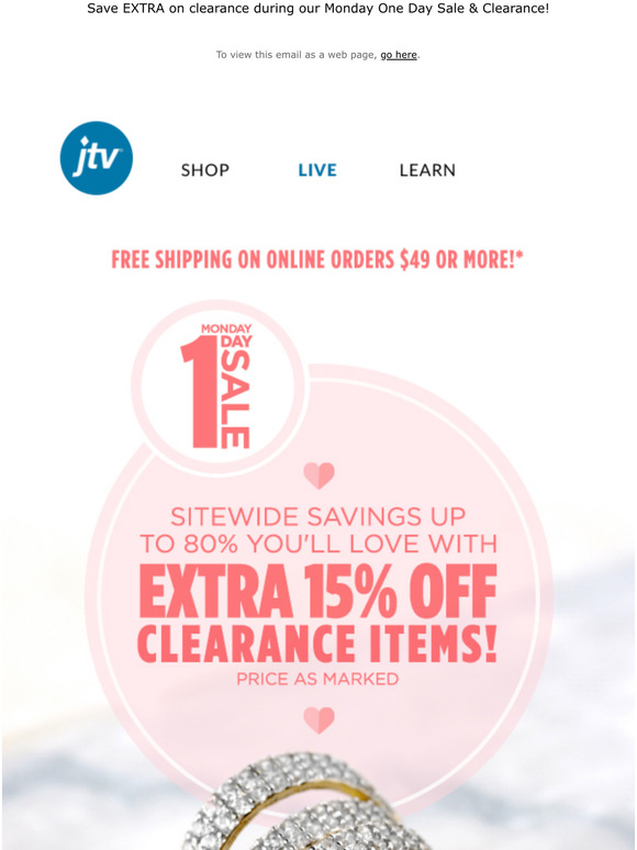 jtv monday one day sale