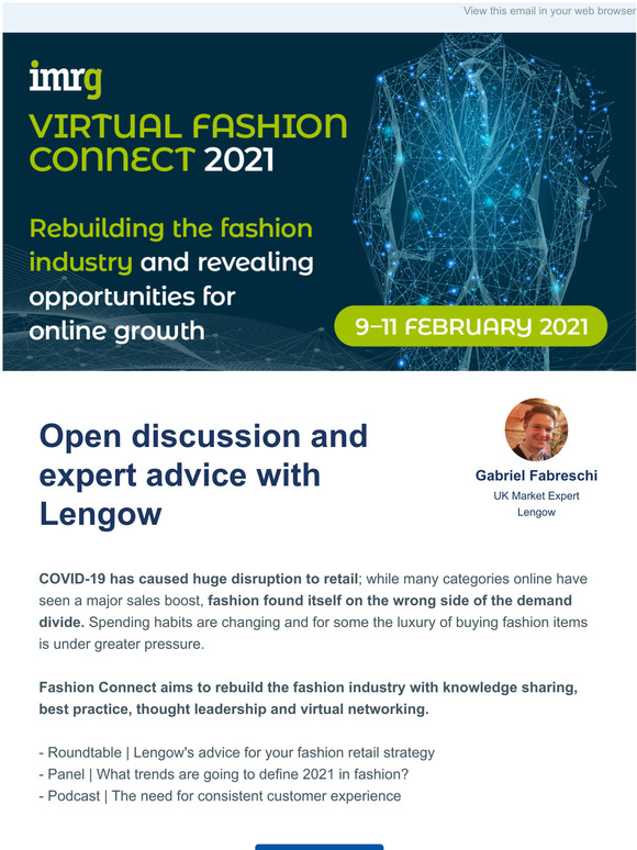 📢 Join us at IMRG Fashion Connect to evolve your strategy