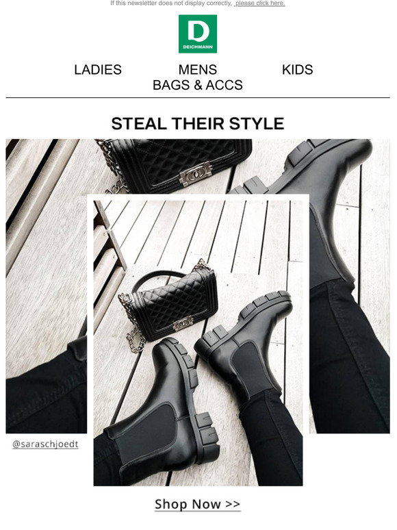 Deichmann.com: Steal their style Shop our blogger favourites Milled
