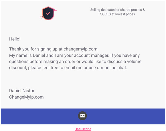 Thank you for signing up