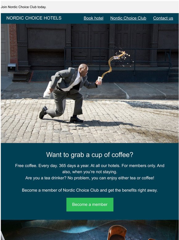 Free coffee every day