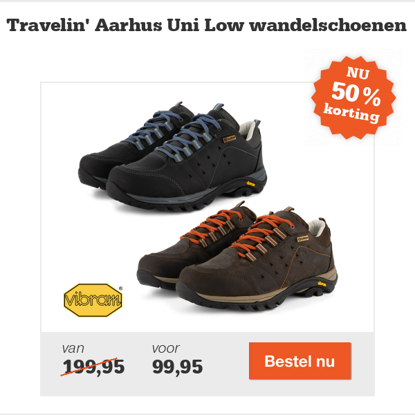 Onedayonly Tot 59 korting op Travelin schoenen Tot 56 op