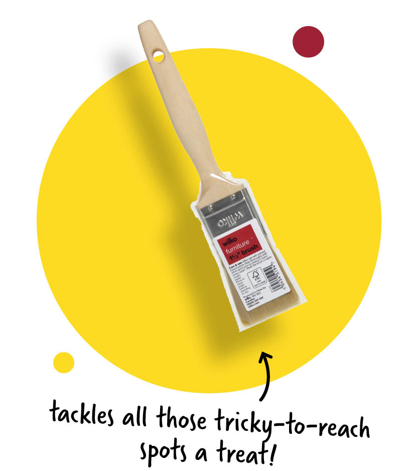 wilko 1.5inch furniture paint brush