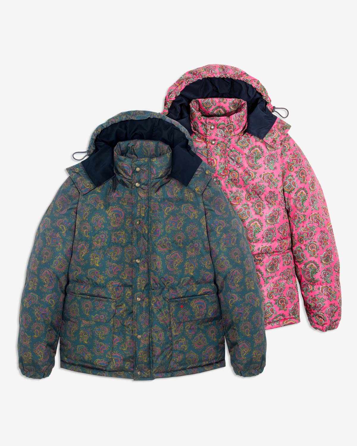 Noah Clothing: Paisley Cashball Puffer Jacket | Milled