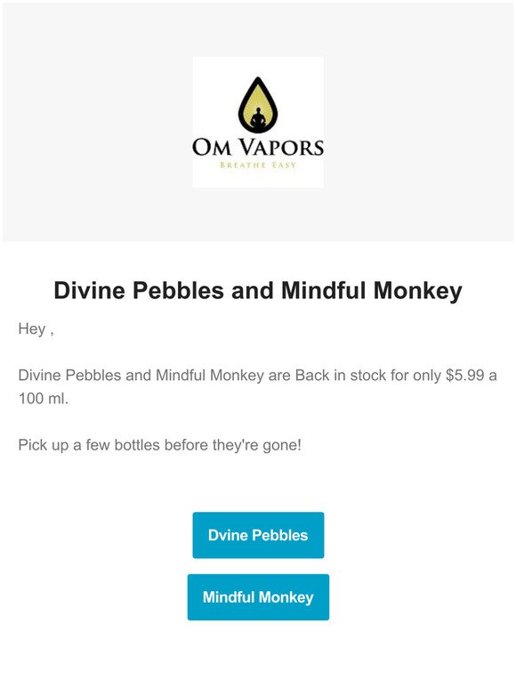Restock Alert -  Divine Pebbles and Mindful Monkey! 😍