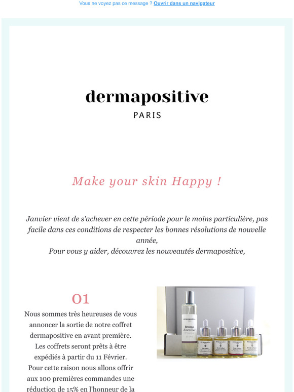 Make your skin Happy avec les nouveautés dermapositive
