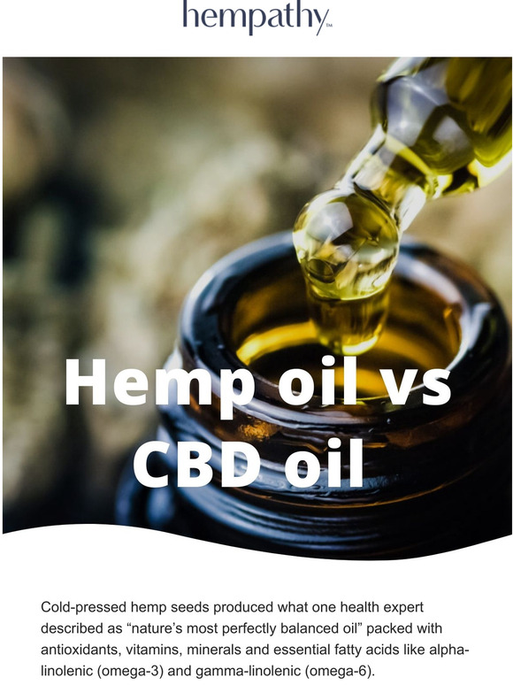 Hemp oil vs CBD oil