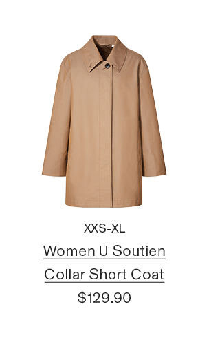 uniqlo u soutien collar short coat