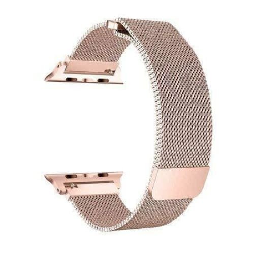 38 mm Apple Watch Strap- Milanese Loop - Pink Rose Gold