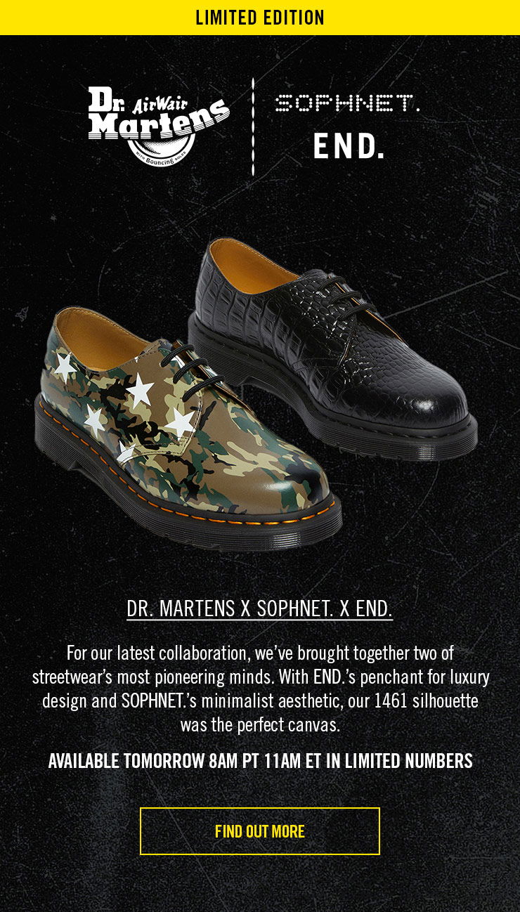 Dr. Martens: Dr. Martens x SOPHNET. X END. | Milled