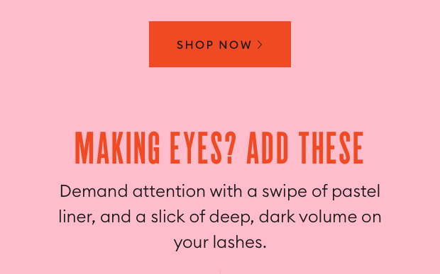 Making eyes? Add these