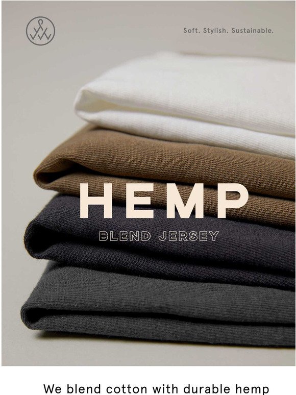 Shop Eco. Wear Hemp. Save 30%.