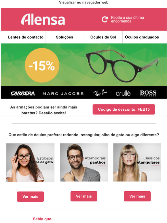 Melhor do que as do seu oculista - por apenas uma fração do preço!