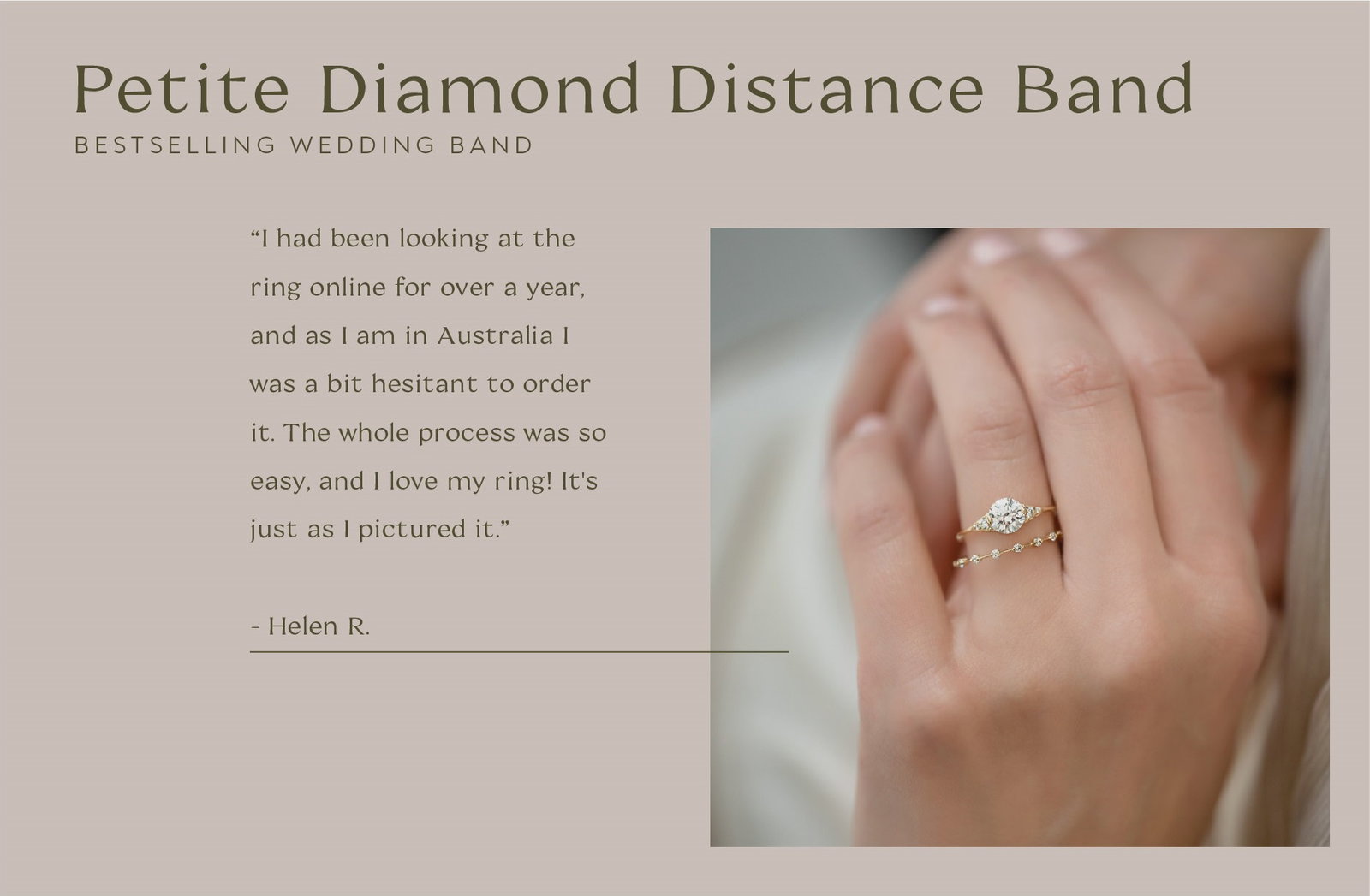 Petite Diamond Distance Band