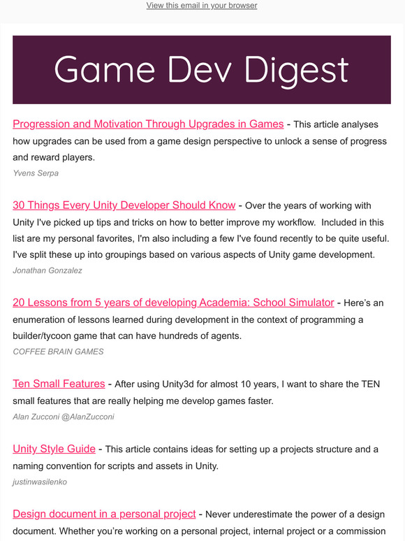 Download Game Dev Digest Issue 80 Tips Galore Milled