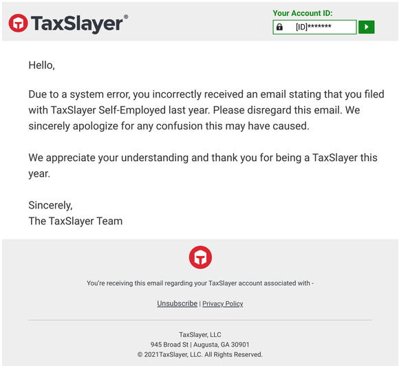 Oops - We accidentally emailed you earlier.
