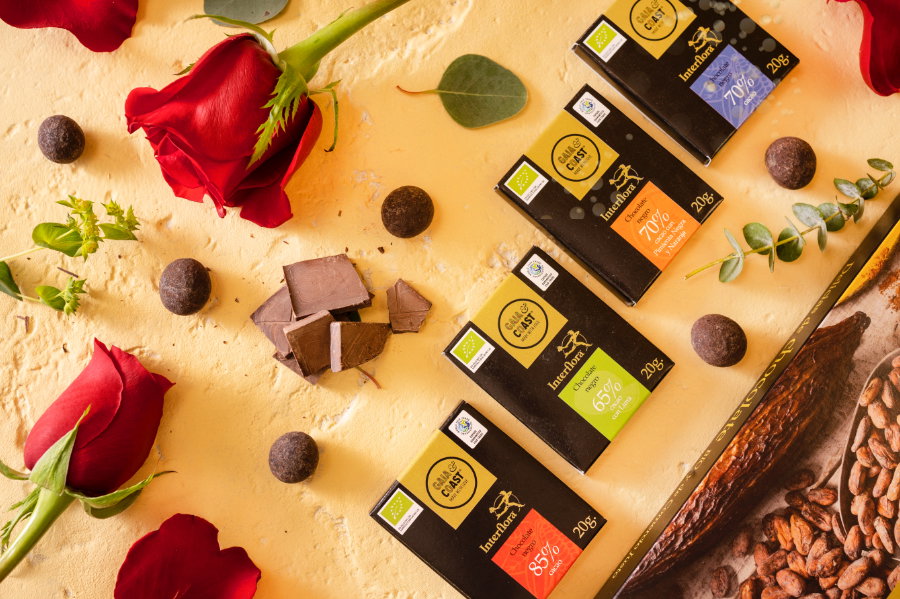 Flores y chocolate