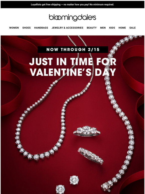 Bloomingdale's Fine jewelry sale Save 60 on diamonds! Milled