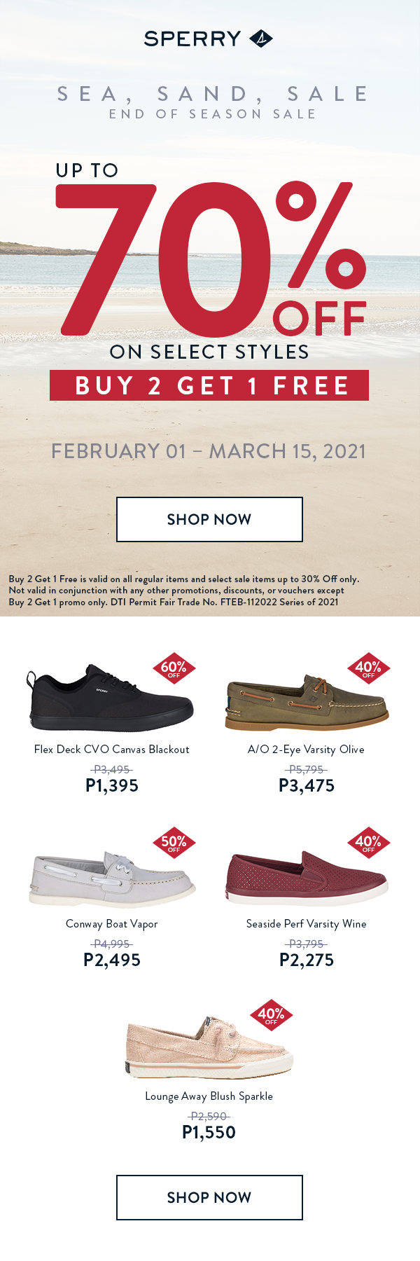 Sperry UK Wolverine Europe Retail Ltd SAVE BIG UP TO 70 OFF