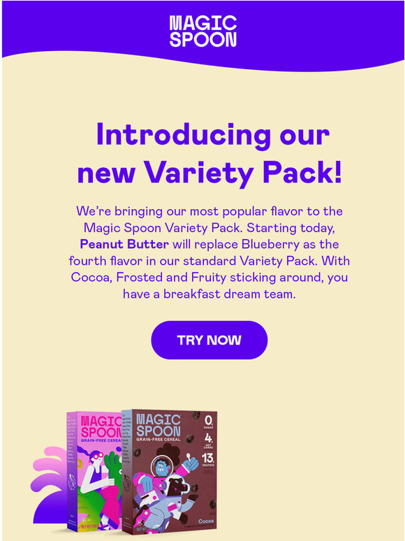 Magic Spoon Introducing our new Variety Pack! Milled