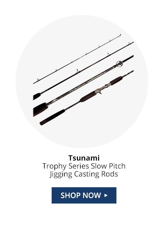 tsunami trophy series slow pitch jigging rod