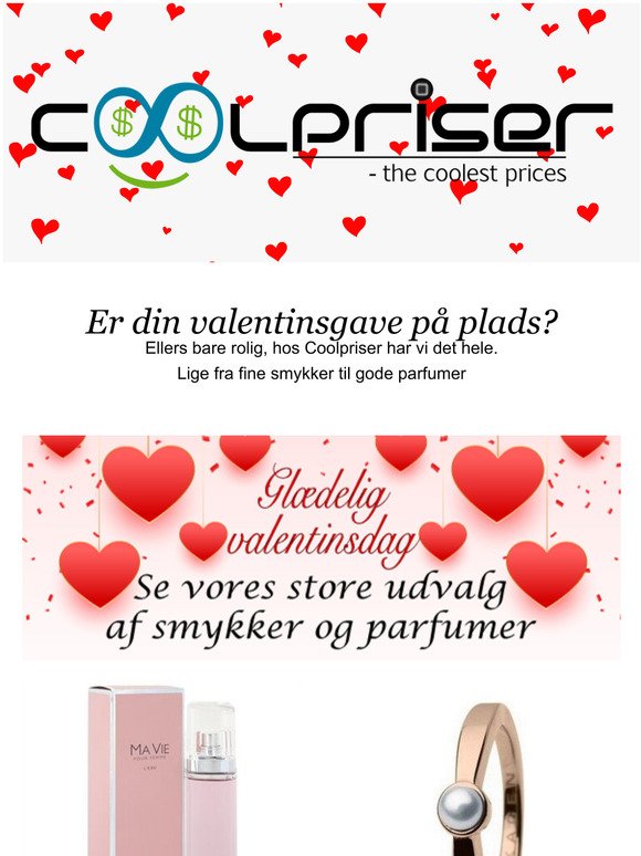 CoolPriser.dk: Er din valentinsgave på plads? |